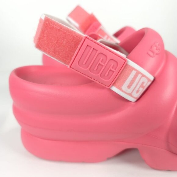 NWOB UGG AWW Yeah Pink Chunky Slide Strawberry Cream Slingback Plattform‎ Sz 11 - Picture 11 of 16